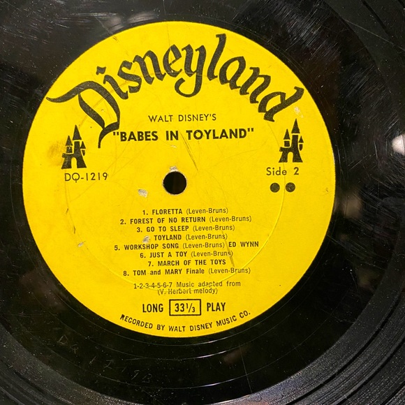 WALT DOSNEY’S VINTAGE 1961 BABES IN TOYLAND ORIGINAL VERSION DISNEYLAND RECORD - Picture 6 of 12